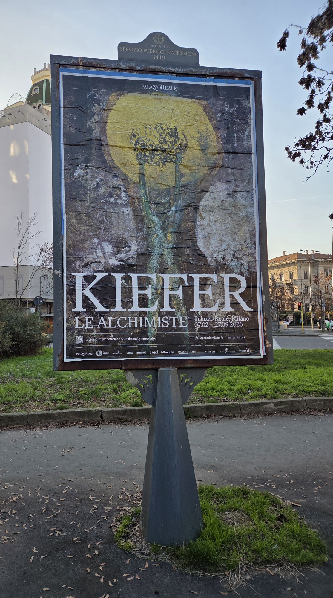 Poster advertising Palazzo Reale exhibit